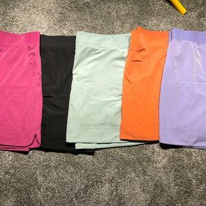 Set of 5 athletic skorts XXL